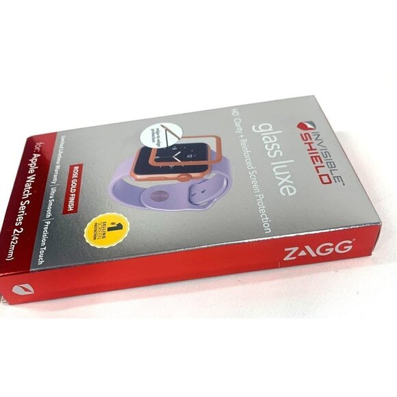 Apple Watch 2 Glass Screen Protector Kit Rose Gold Size 42mm New In Box - Picture 3 of 4